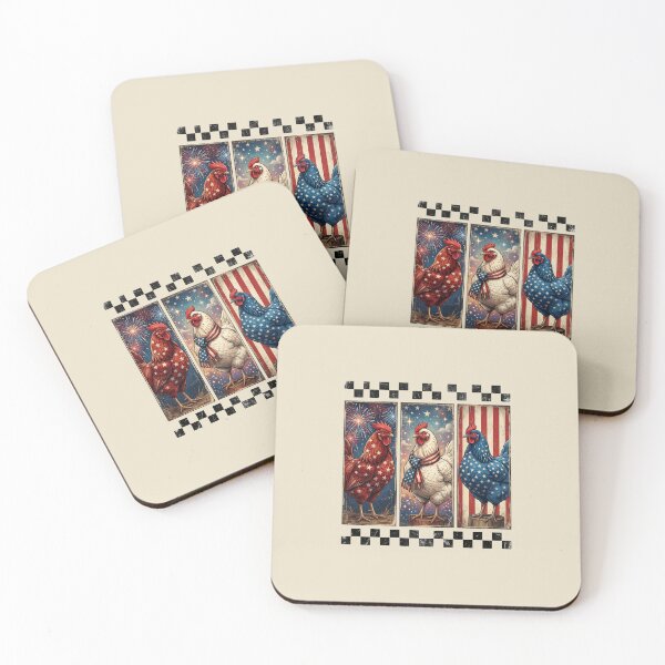 Item preview, Patriotic Chicken Rooster 4th July designed and sold by dudelinart.