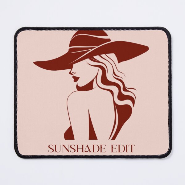 Item preview, Sunshade Edit: Elegant Summer Hat Silhouette Art designed and sold by TZAR WORKS.