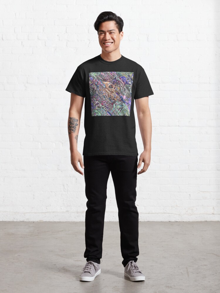 Alternate view of Abstract Melted Colors Classic T-Shirt