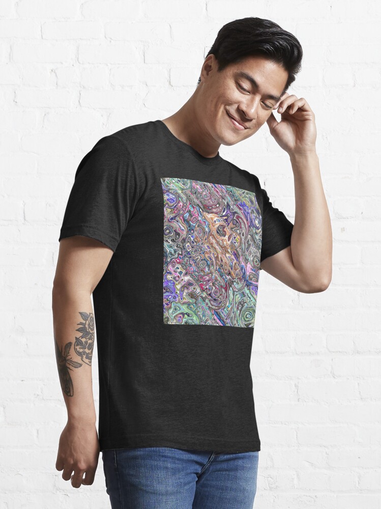 Alternate view of Abstract Melted Colors Essential T-Shirt