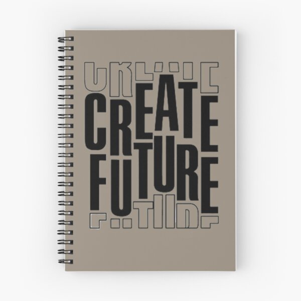 Item preview, Create Future Typography Design - Minimal Motivational Text Art designed and sold by Rangmanch.