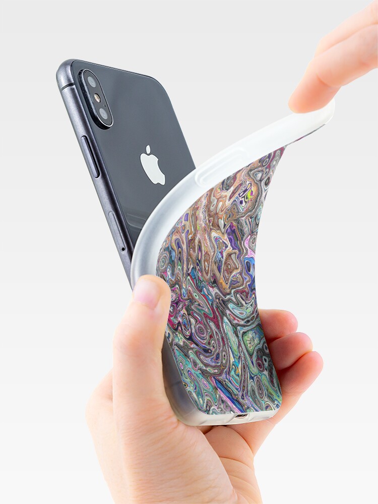 Alternate view of Abstract Melted Colors iPhone Case & Cover