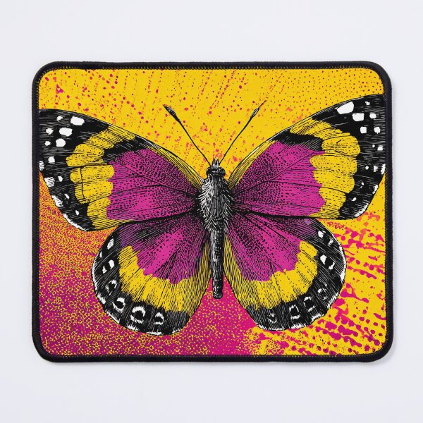 Item preview, Pop Art Butterfly, Bold Yellow Pink Abstract Wings Illustration designed and sold by daila70.