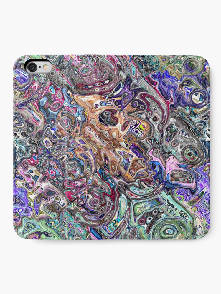 Alternate view of Abstract Melted Colors iPhone Wallet