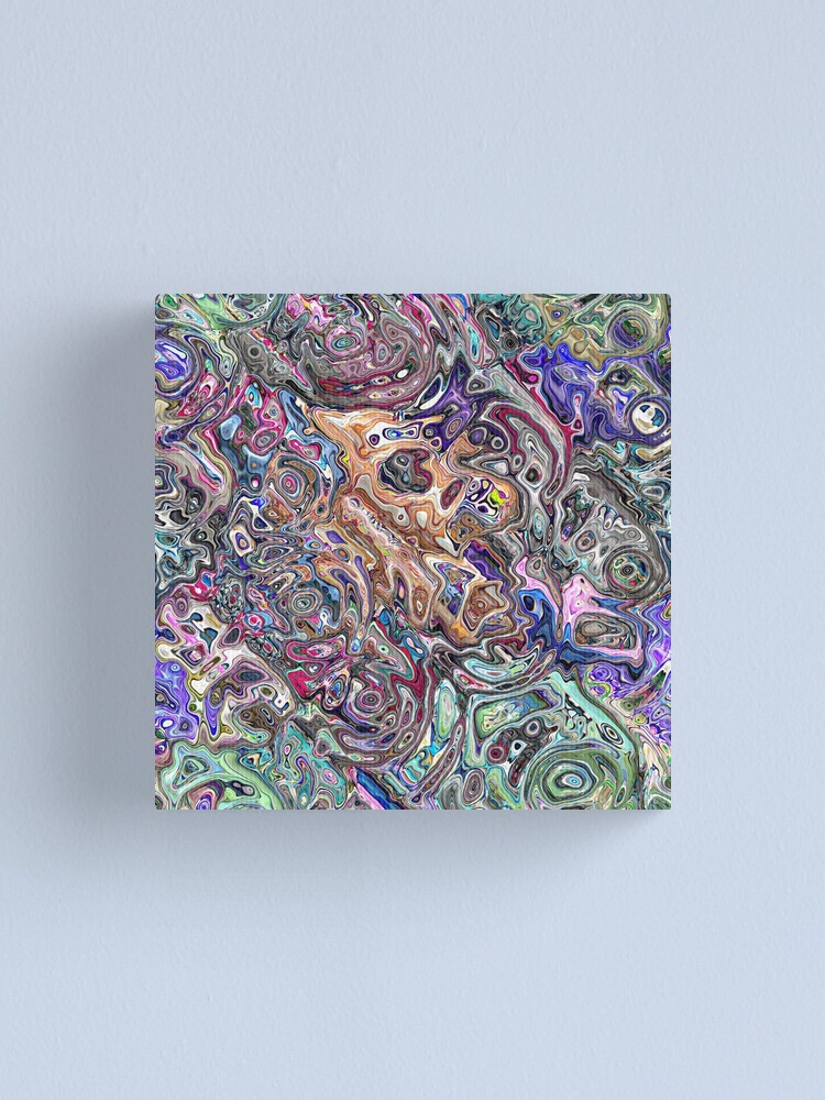 Alternate view of Abstract Melted Colors Canvas Print