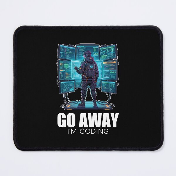 Item preview, Techwear Developer - Go Away I'm Coding - Neon Cyberpunk Anime designed and sold by Osmose-Studio.