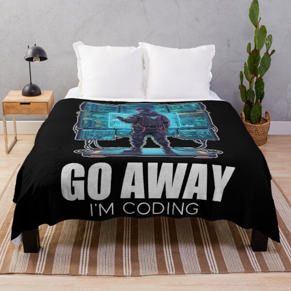 Item preview, Techwear Developer - Go Away I'm Coding - Neon Cyberpunk Anime designed and sold by Osmose-Studio.