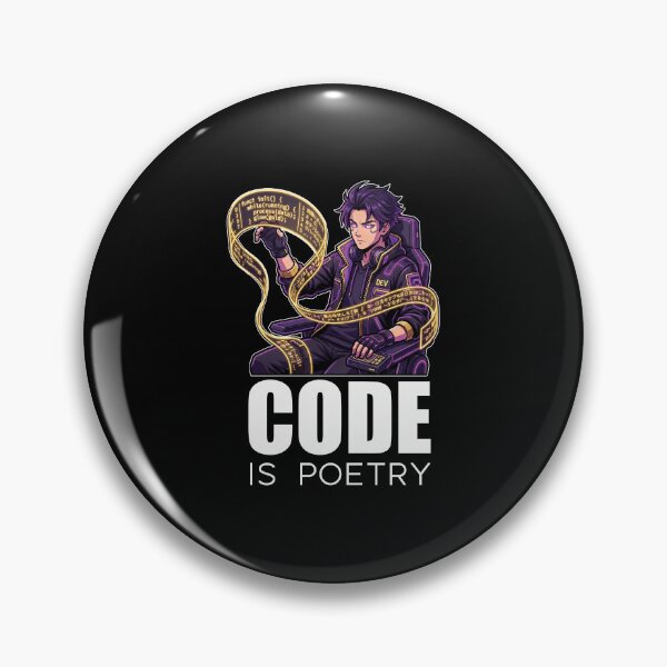 Aperçu de l'œuvre Programmeur cyberpunk - Le code est poésie - Art numérique futuriste créée et vendue par Osmose-Studio.