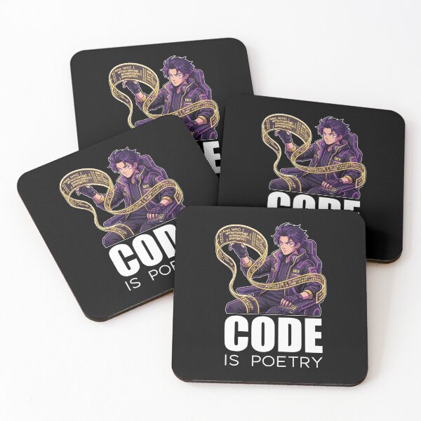 Item preview, Cyberpunk Programmer - Code Is Poetry - Futuristic Digital Art designed and sold by Osmose-Studio ⭐⭐⭐⭐⭐.