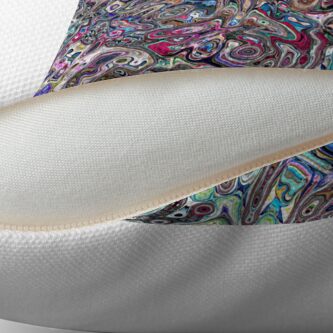Alternate view of Abstract Melted Colors Throw Pillow