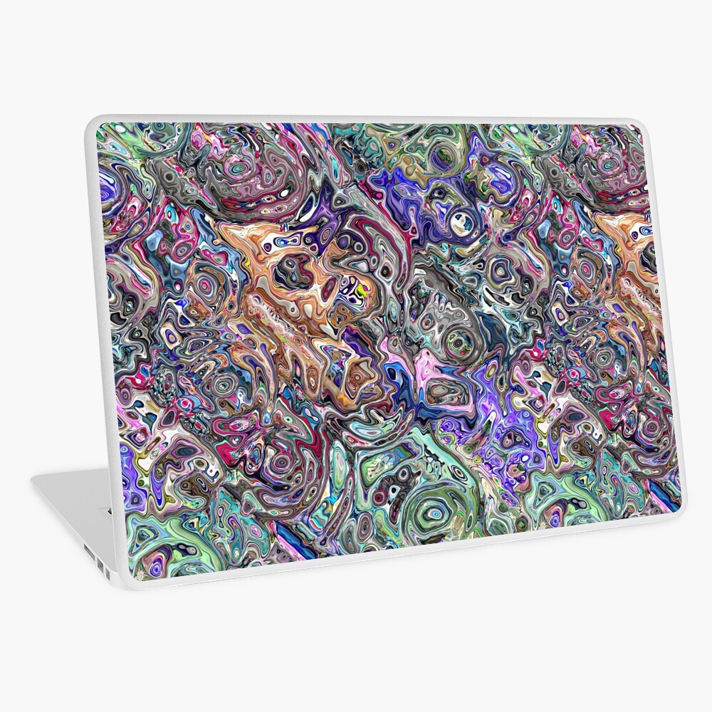 Abstract Melted Colors Laptop Skin
