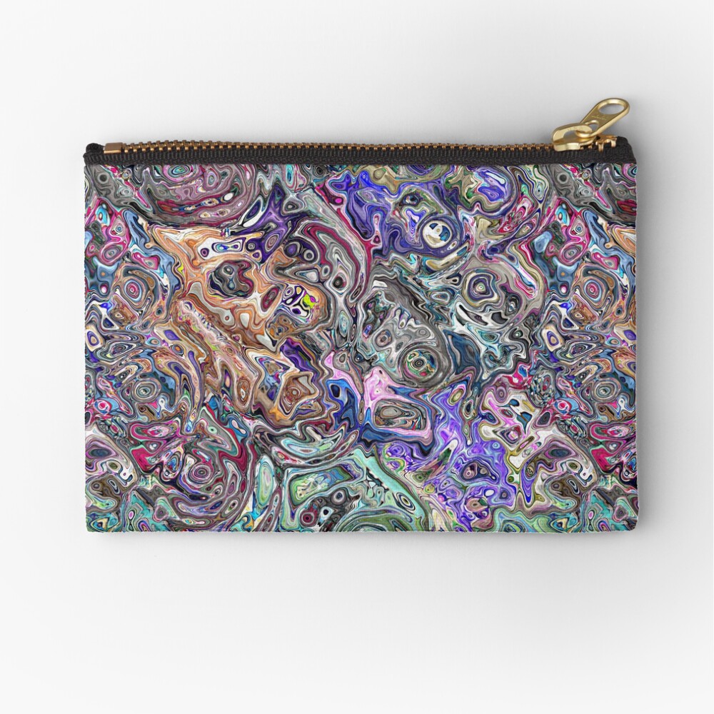 Abstract Melted Colors Zipper Pouch