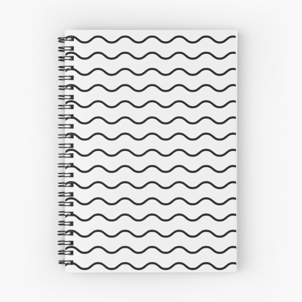 Item preview, White And Black Waves Pattern designed and sold by pattern-archive.