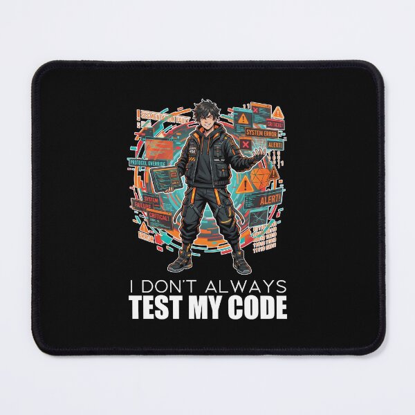 Item preview, Cyberpunk Software Engineer - I Dont Always Test My Code - Anime Humor designed and sold by Osmose-Studio.