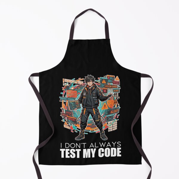 Item preview, Cyberpunk Software Engineer - I Dont Always Test My Code - Anime Humor designed and sold by Osmose-Studio.