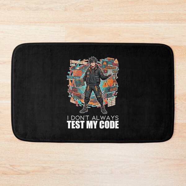 Item preview, Cyberpunk Software Engineer - I Dont Always Test My Code - Anime Humor designed and sold by Osmose-Studio.