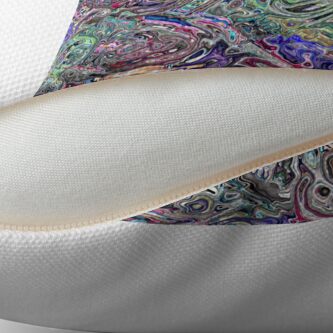 Alternate view of Abstract Melted Colors Floor Pillow
