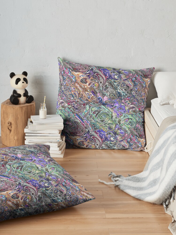 Alternate view of Abstract Melted Colors Floor Pillow