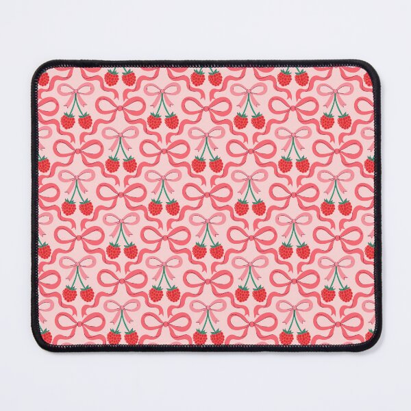 Item preview, pattern with bows and raspberries designed and sold by burbura.