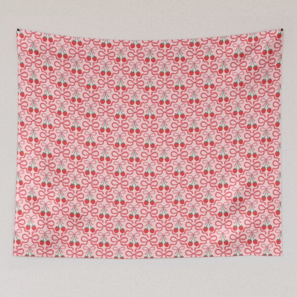 Item preview, pattern with bows and raspberries designed and sold by burbura.