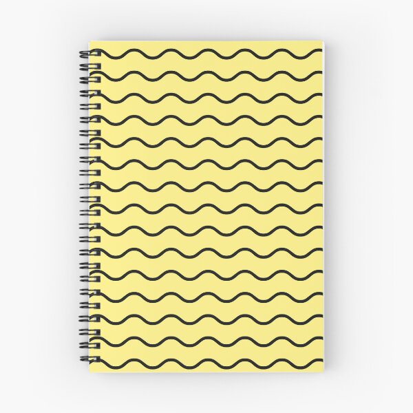 Item preview, Yellow And Black Waves Pattern designed and sold by pattern-archive.