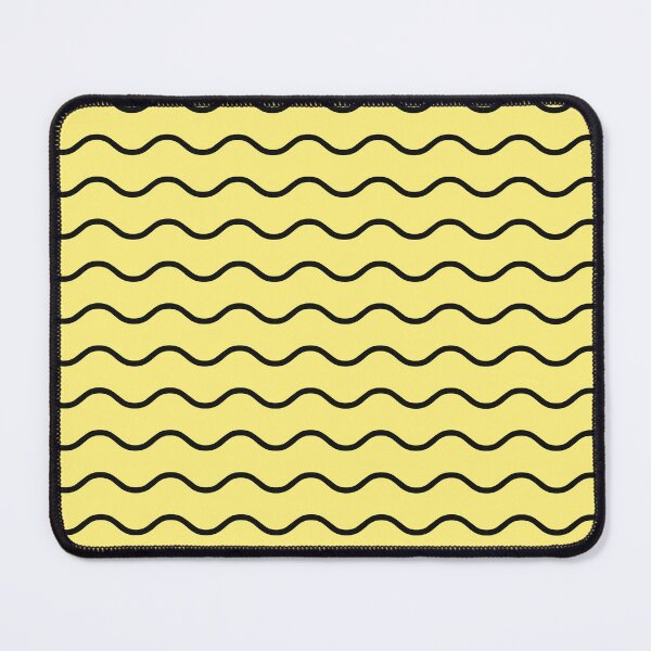 Item preview, Yellow And Black Waves Pattern designed and sold by pattern-archive.