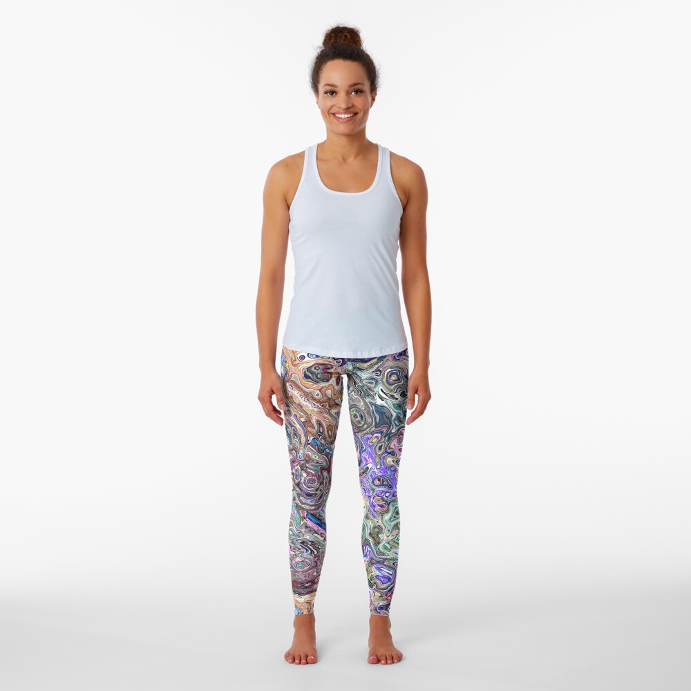 Abstract Melted Colors Leggings