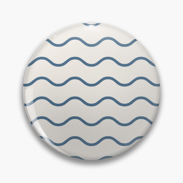 Item preview, Cream And Blue Waves Pattern designed and sold by pattern-archive.