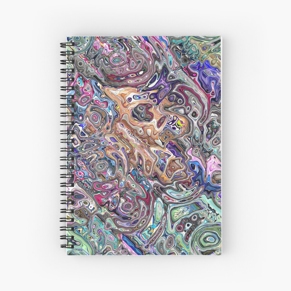 Abstract Melted Colors Spiral Notebook