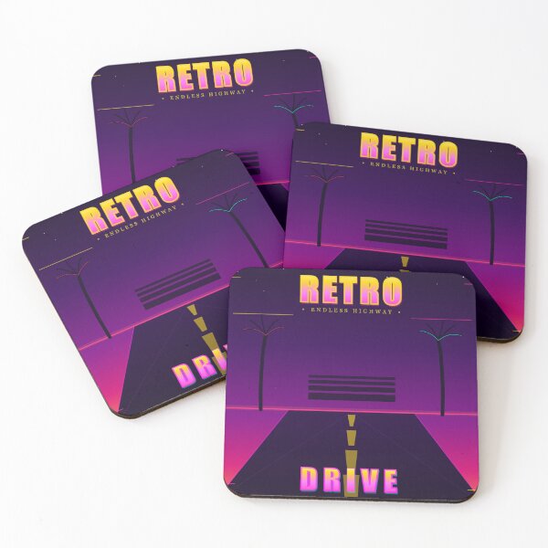 Item preview, Retro Drive 80s Vaporwave Palm Tree Neon Highway Sunset designed and sold by Mega-Shopping.