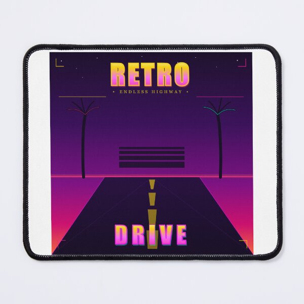 Item preview, Retro Drive 80s Vaporwave Palm Tree Neon Highway Sunset designed and sold by Mega-Shopping.