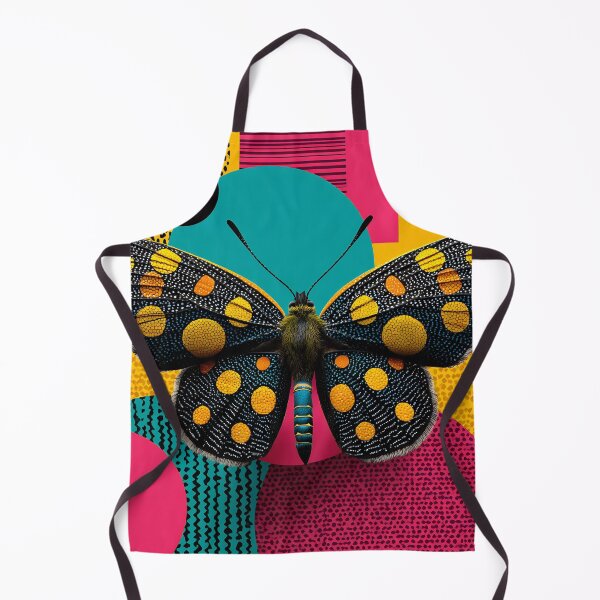 Item preview, Bold Abstract Butterfly, Neon Pink Yellow Graphic Wings Print designed and sold by daila70.