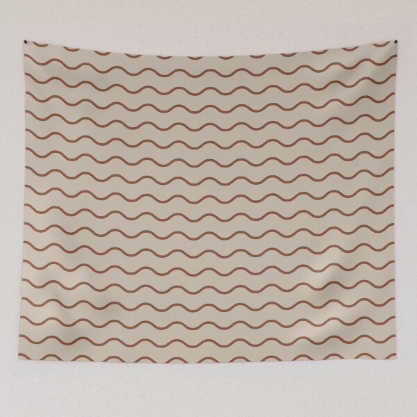 Item preview, Sand And Copper Waves Pattern designed and sold by pattern-archive.