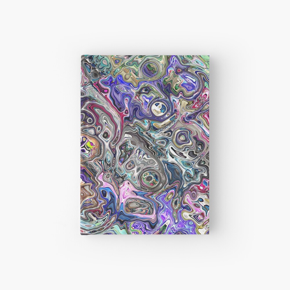 Abstract Melted Colors Hardcover Journal