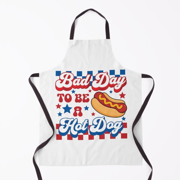 Item preview, Bad Day to Be A Hot Dog Funny BBQ Grilling 4th of July designed and sold by Schroedingerska.