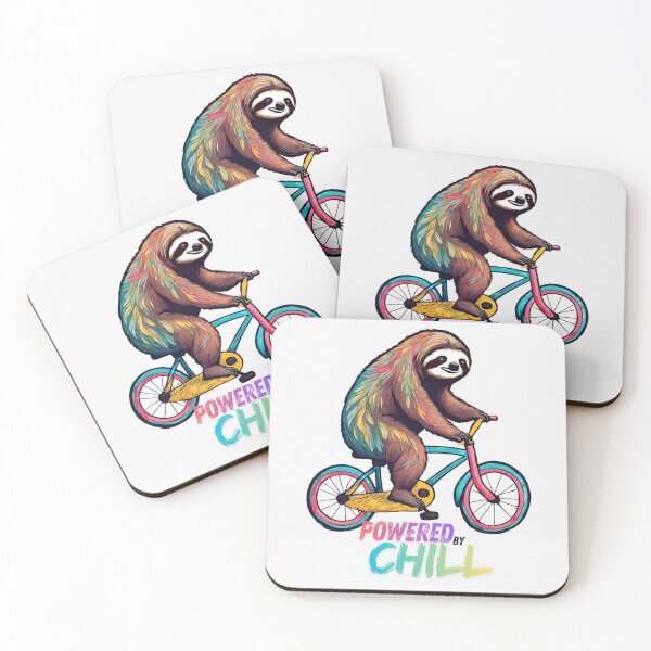 Item preview, Sloth on the bicycle designed and sold by WhimsyBeast.
