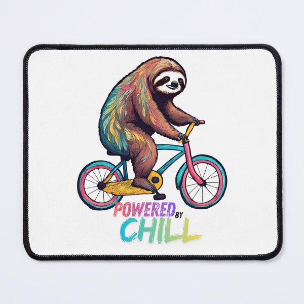 Item preview, Sloth on the bicycle designed and sold by WhimsyBeast.