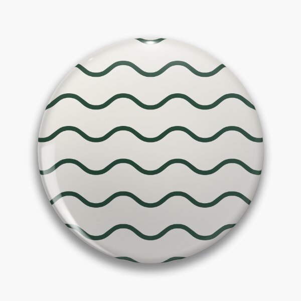 Item preview, Cream And Green Waves Pattern designed and sold by pattern-archive.