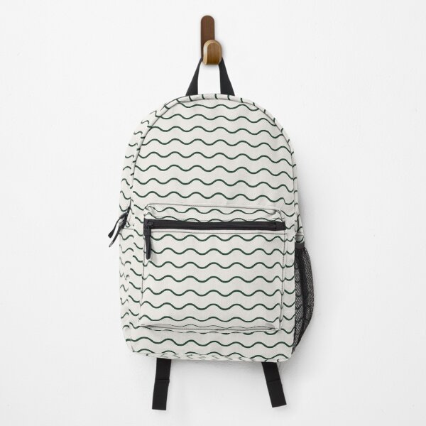 Item preview, Cream And Green Waves Pattern designed and sold by pattern-archive.