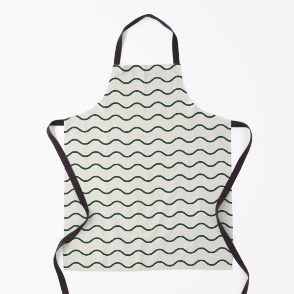 Item preview, Cream And Green Waves Pattern designed and sold by pattern-archive.