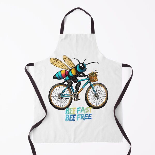 Item preview, Bee on a bicycle designed and sold by WhimsyBeast.