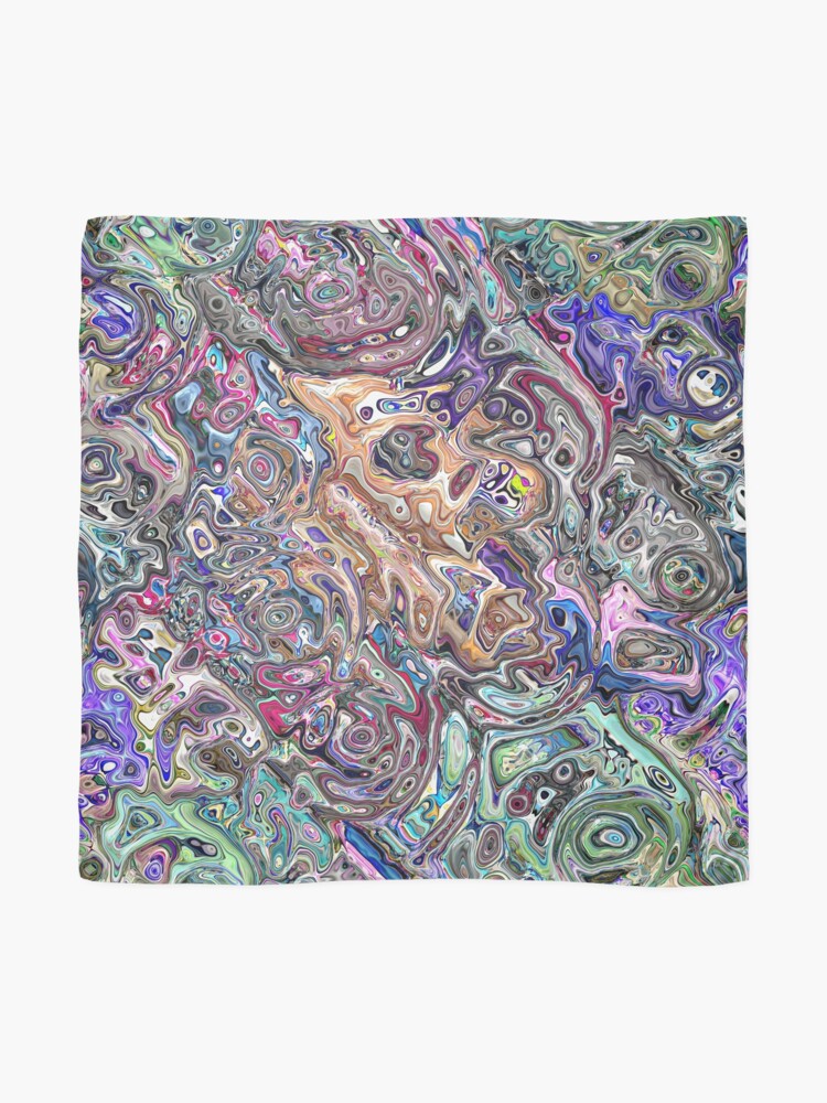 Alternate view of Abstract Melted Colors Scarf
