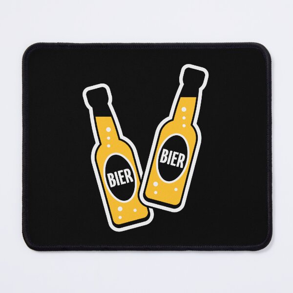 Item preview, Two beer bottles clinking together (beer / beer drinker / NEG 2C) designed and sold by Roderix.