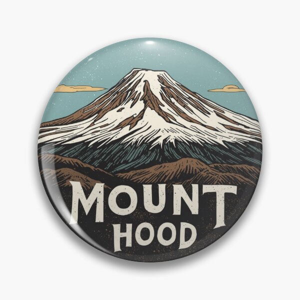 Item preview, Mount Hood Oregon Vintage Badge  designed and sold by PamLeeDesign.