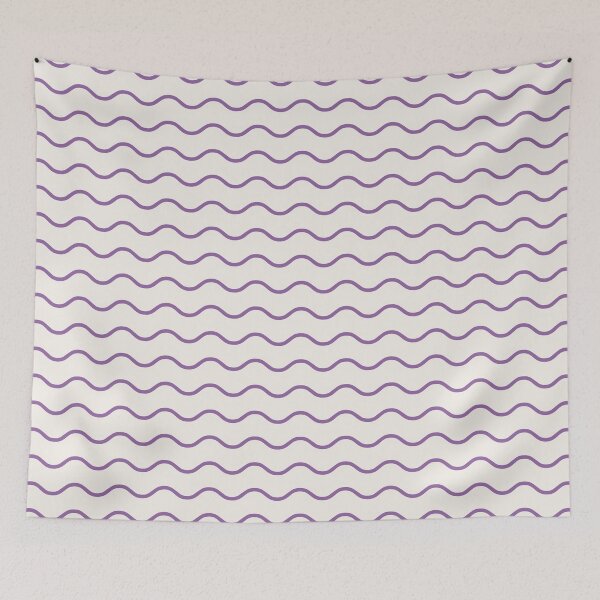 Item preview, Cream And Purple Waves Pattern designed and sold by pattern-archive.