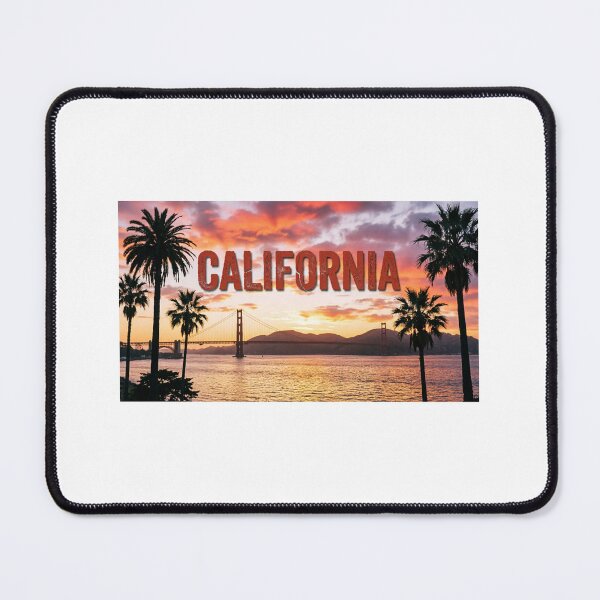 Item preview, *Golden Gate Sunset with Distressed CALIFORNIA Text - West Coast Vibes* designed and sold by Petringo.