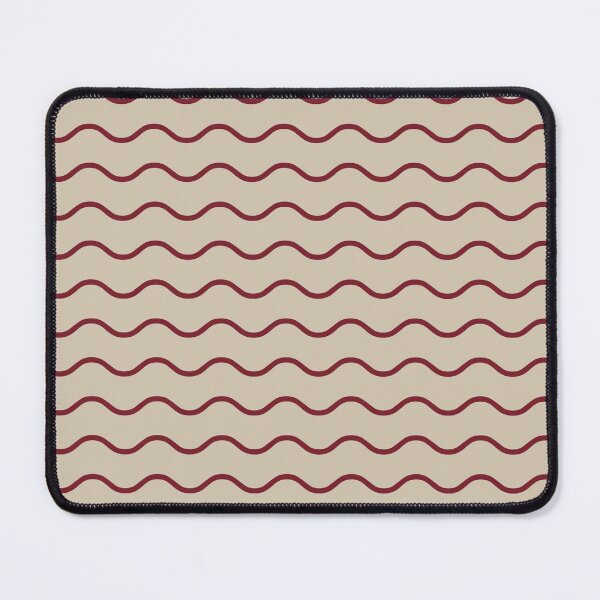 Item preview, Beige And Red Waves Pattern designed and sold by pattern-archive.