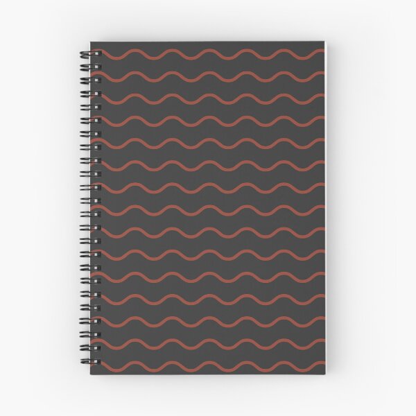 Item preview, Charcoal And Rust Waves Pattern designed and sold by pattern-archive.