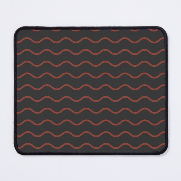 Item preview, Charcoal And Rust Waves Pattern designed and sold by pattern-archive.
