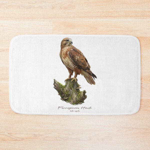 Item preview, Ferruginous Hawk on Mossy Stump designed and sold by Takeda-art.
